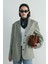 Yeşil Julie Ekose Blazer Ceket 7