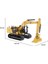 Diecast Masters Cat Hidrolik Ekskavatör 1/87 Ölçek 4