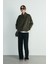 Kahverengi Leo Oversize Fermuarlı Ceket 7