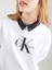 Ck LV047B234G Ls Monologo French Terry Rlxd Cr Kadın Sweatshırts 3