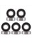 6001RS Derin Oluk Topu 28 x 12 x 8 mm 10 Adet, Gümüş ve Siyah (Yurt Dışından) 1