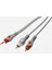 1 Metre 3,5 mm (1stereo + 2kulaklık Çıkışlı) Aux Kablo 1