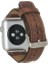 Apple Watch Uyumlu Deri Kordon 42-44-45MM G2 Kahverengi 2