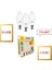 8.5W LED Mum Ampul – E14 Duy, 810 Lümen, 3000K Sarı Işık, 60W Eşdeğer, 3’lü Paket, Opal Dekoratif Ampul, Dimmer Uyumlu Değil,%86 Enerji Tasarrufu, 99X37 mm (Sarı) 2
