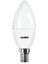8.5W LED Mum Ampul – E14 Duy, 810 Lümen, 3000K Sarı Işık, 60W Eşdeğer, 3’lü Paket, Opal Dekoratif Ampul, Dimmer Uyumlu Değil,%86 Enerji Tasarrufu, 99X37 mm (Sarı) 5