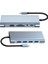 11 In 1 Arada Type-C Hub Adaptör, Hdmı, Vga, RJ45, Sd-Micro Sd Kart Okuyucu, USB 3.0 Portları, Ses Çıkışı, Gümüş 4