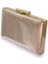 Altın Gold Renk Lazer Desenli Abiye Çanta Gece Çantası Düğün Nişan Kına Çantası Portföy Clutch 2