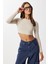 Basic Crop Modal Bluz LUB0260 Taş 2