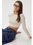 Basic Crop Modal Bluz LUB0260 Taş 3