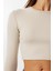 Basic Crop Modal Bluz LUB0260 Taş 4