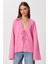 Çok Yumuşak Dokulu Bağlamalı Triko Hırka LCI0043 Pembe 2