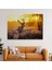-Premier Kanvas Serileri- Geyik Gün Batımı Dekoratif Kanvas Tablo 1120 2