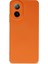 Oppo A38 Kılıf Içi Kadife Kaplı Nano Silikon Kapak - Turuncu 1