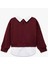 Gömlek Yaka Detaylı Uzun Kollu Okul Sweatshirt 2
