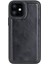 Apple iPhone 12 Mini Uyumlu Deri Arka Kapak Rst1 Siyah 1