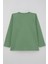 Erkek Çocuk Uzun Kollu Tişört Cool Yazı Armalı Cepli 4-8 Yaş, Mint Yeşili 6