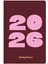 2026 Yılı B5 Haftalık Ajanda 17X24 cm - 12 Aylık Bordo 1