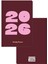 2026 Yılı B5 Haftalık Ajanda 17X24 cm - 12 Aylık Bordo 5