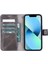 Apple iPhone 13 Pro Uyumlu Deri Cüzdanlı Kılıf VS4EF Gri 2
