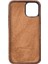 Apple iPhone 12 Mini Uyumlu Deri Arka Kapak Rock G2 Kahve 3