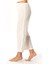 Şile Bezi Pamuk Rahat Kesim Beli Lastikli Jüpon Pantolon Astarı Krem Krm 4