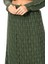 Beli Lastikli Elvan Sonbahar ve Kışlık Uzun Örgü Triko Etek Haki Hk 3