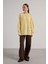 Kadın Sarı Düğme Detaylı Oversize Yumoş Kazak 30031 2