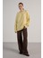 Kadın Sarı Düğme Detaylı Oversize Yumoş Kazak 30031 3