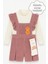 Kız Çocuk Pudra Renk Kadife Askılı Şortlu Tulum – Şık ve Rahat Günlük Kombin 1