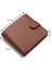 Hakiki Deri Kağıt Para, Bozuk Para ve Kart Bölmeli Patlı Erkek Cüzdanı - Taba 1