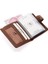 Hakiki Eskitme Deri Kağıt Para ve Bol Kart Bölmeli Patlı Unisex Kartlık Cüzdan - G2 Taba 4