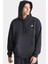 Nsw Clup Fleece Hoodie Oversize Geniş Kesim Siyah Erkek Sweatshrit 1