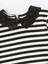 Lcw Kids Siyah Bebe Yaka Çizgili Kız Çocuk Tişört 2