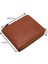 Unisex Kağıt Para ve Bol Kart Bölmeli Hakiki Deri Cüzdan Kartlık - Taba 1