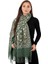 Yeşil Taşlı Nakışlı Kışlık Şal 1