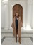 Kapsül Grdırop Bej Balık Sırtı Desen Oversize Kaban 3