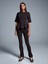 32077 Peplum Top-Koyu Kahve 5