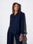 50523 Sırt Dekolteli Gömlek-Lacivert 1