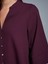 50530 V Yaka Düğmeli Bluz-Bordo 4