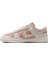 Dunk Low Leather Unisex Sneaker Hakiki Deri Krem Pembe Spor Ayakkabı 2