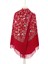 Bordo Taşlı Nakışlı Kışlık Şal 2