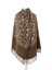 Kahverengi Taşlı Nakışlı Kışlık Şal 2