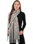 Gümüş Taşlı Nakışlı Kışlık Şal 1