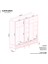 Loren 5 Kapaklı Çekmeceli Gardırop Tamamı Mdf (Beyaz) 4