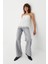 Wide Leg Denim Gri 1