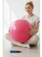Pembe Pilates Topu 65 cm Deluxe Yoga Plates Egzersiz Topu Ball Şişirme Pompası Seti 2