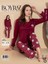 Sendy Kumaş Kadın Uzun Kol Pijama Takımı 08033 1