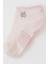 Kız Çocuk Patik Çorap Sevgi Temalı Yazı Baskılı 3-8 Yaş, Pembe 3