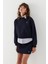 Gömlek Detaylı Sweatshirt Lacivert 2