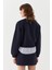 Gömlek Detaylı Sweatshirt Lacivert 5
